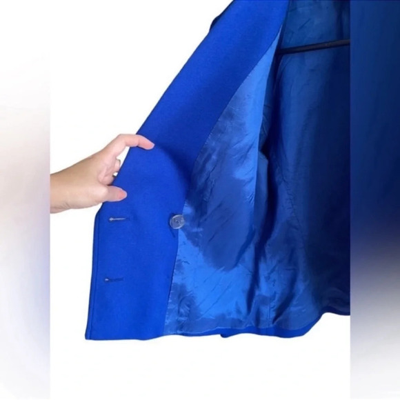 EMILY Royal Blue Attire Career Formal Office Blazer Size 4P - Picture 6 of 11